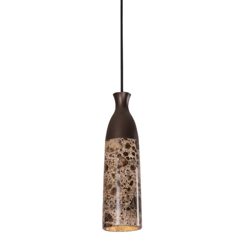Marlo Cylinder Brown Marble Pendant Light Marlo Cylinder Brown Marble Pendant Light