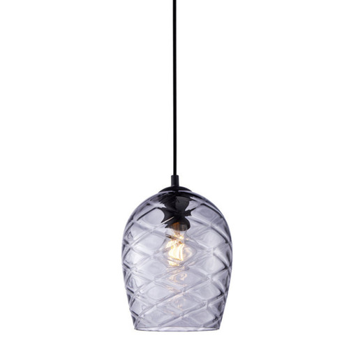 Nala Smoked Black Wine Glass Pendant Light Nala Smoked Black Wine Glass Pendant Light