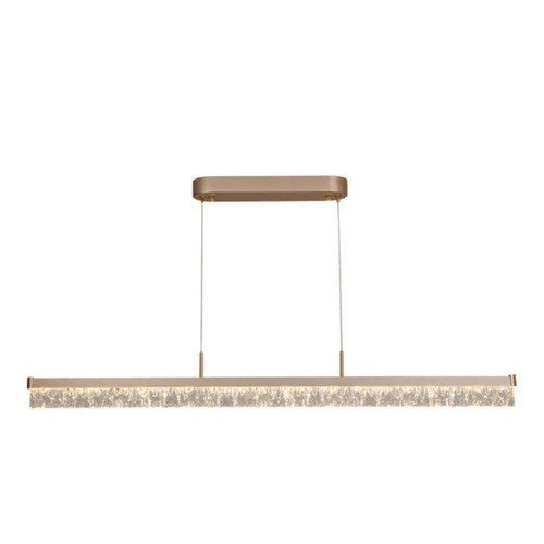 Brystol Gold Crystal 3CCT LED Linear Pendant Light