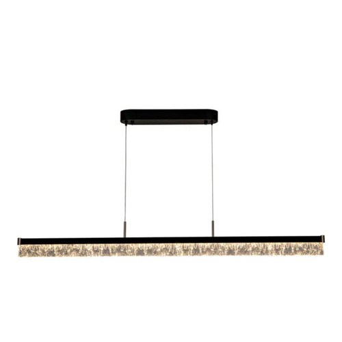 Brystol Black Crystal 3CCT LED Linear Pendant Light