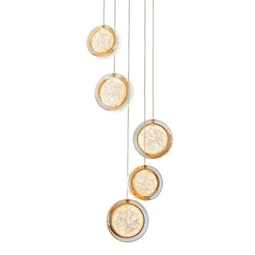 Yoyo Gold 5 Light 3CCT LED Cluster Pendant