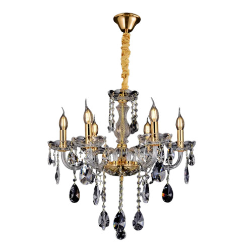 Bromley 6 Light Crystal Traditional Candle Chandelier
