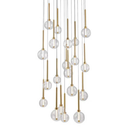 Meteor 20 Glass Orb Cluster Pendant Light