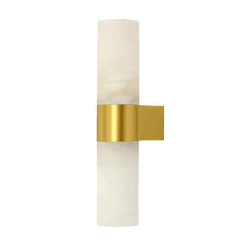 Pauline Marble Twin Lights Gold Base Wall Lamp