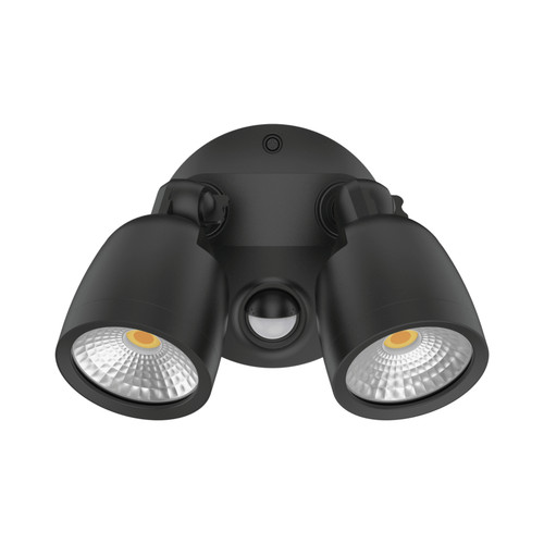 Muro Eco 20W Black 3CCT LED Twin Spotlight with Sensor