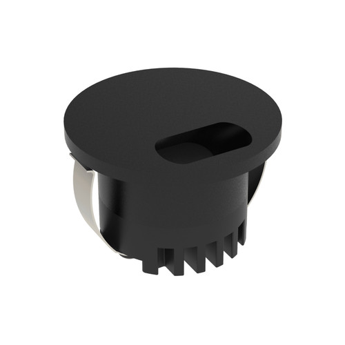 Aura 3W Round Recessed Wide Opening Step Light - Black