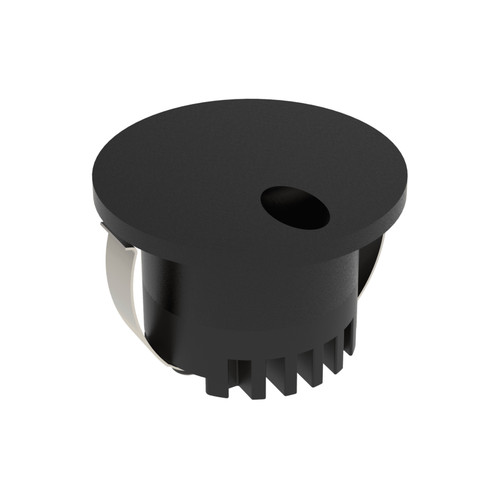 Aura 3W Round Recessed Narrow Opening Step Light - Black
