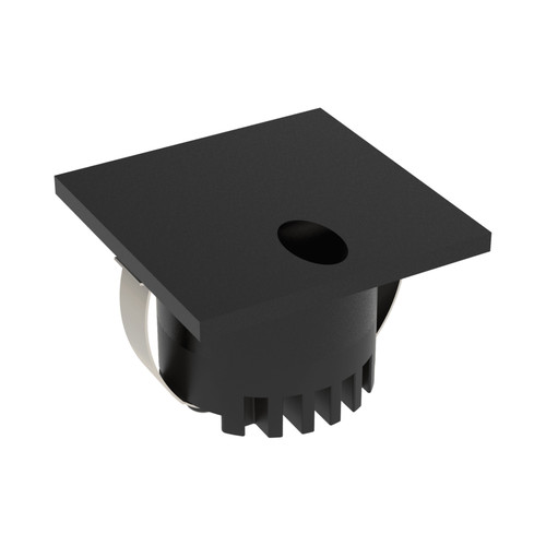 Aura 3W Square Recessed Narrow Opening Step Light - Black