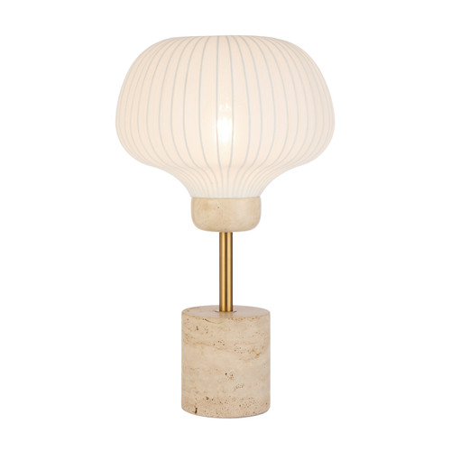 Vano Ivory and Beige Modern Table Lamp