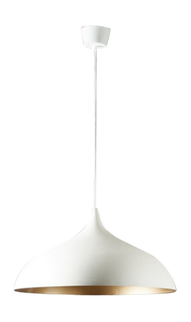 Maca Dome White Pendant Light