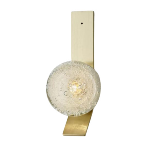 Feria Low Voltage Bubble Glass Brass Wall Light