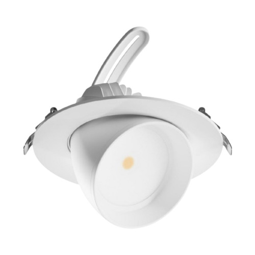 Ruwen White Dimmable Adjustable 3CCT LED Downlight
