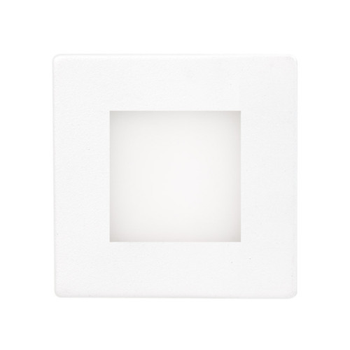 Aspen Recessed Square Tricolour LED Step Light - White