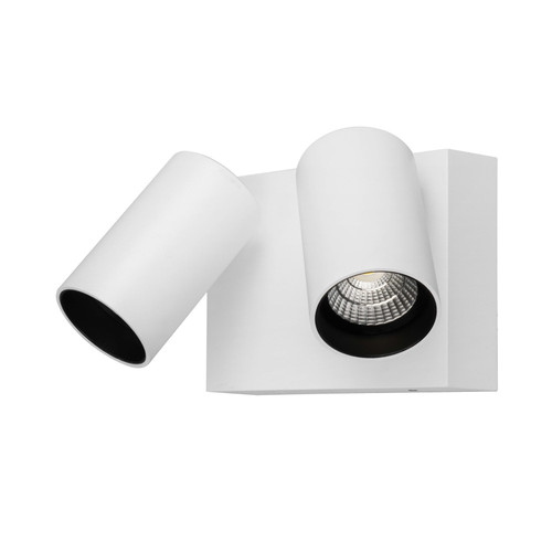 Capri 9W Twin Tricolour LED Spot Light - White