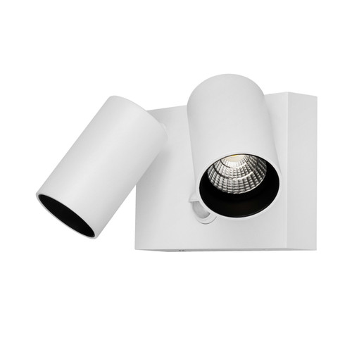 Capri 9W Twin Tricolour LED Spot Light with Sensor - White