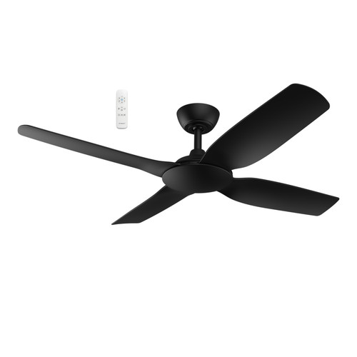 Viper DC 4 Smart Ceiling Fan with Remote - Matt Black