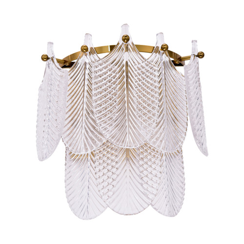 Fonteyn Clear Quartz Glass Wall Light