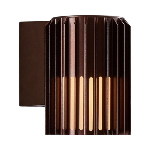 Aludra Metallic Brown Minimalist Solo Wall Light