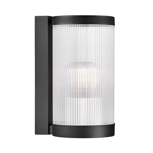 Coupar Black IP54 Modern Lantern Wall Light