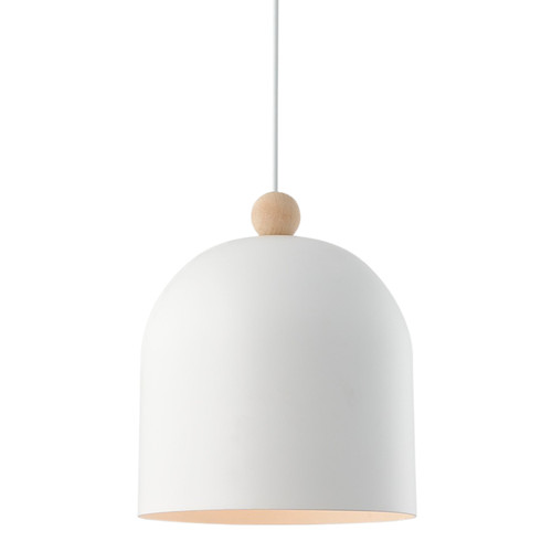 Gaston Scandinavian Bell Pendant Light - White