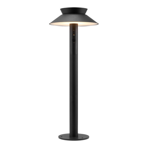 Justina IP44 Solar LED Garden Light with Sensor - Black