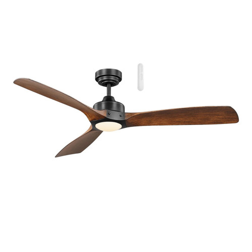 Minota 52 Smart Wi-Fi DC Ceiling Fan with LED and Remote - Black