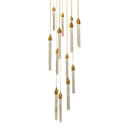 Loja Three Tiered 3CCT LED Crystal Chandelier with Remote - Chrome