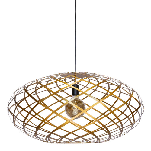 Alwar Gold Metal Contemporary Open Pendant Light