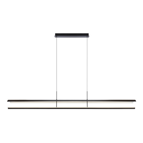 Regina Arched Frame 3CCT Linear LED Pendant - Black