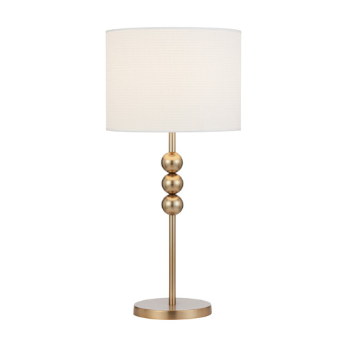 Acapulco Modern Ivory Shade Table Lamp - Matt Gold