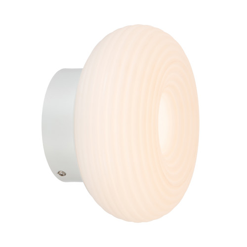 Romita IP44 Round LED Wall Light - White