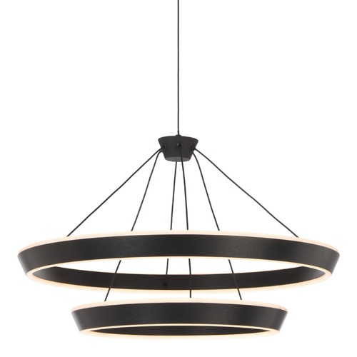 Novato Two Tiered 3CCT LED Pendant Light - Black