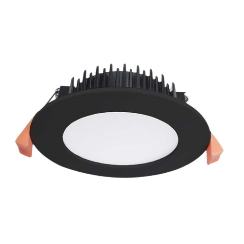 Gus 12W IP54 Flat Face Dimmable 3CCT LED Downlight - Black
