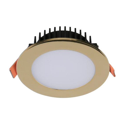 Gus 12W IP54 Flat Face Dimmable 3CCT LED Downlight - Gold