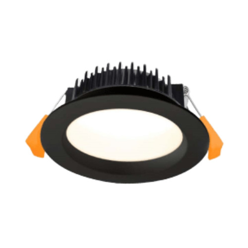 Gus 13W IP54 Recessed Face 3CCT LED Downlight - Black