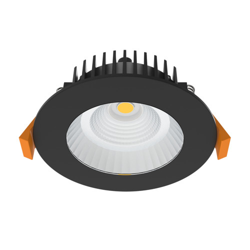 Poh IP44 Flat Face Dimmable 3CCT LED Downlight - Black
