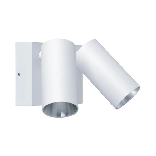 Plum IP65 Square Base Duo Spot Wall Light - White