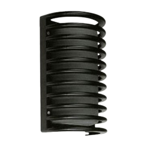 Shia IP44 Grille Metal Wall Light - Black