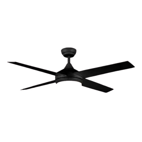 Jimmy 52 65W AC Ceiling Fan with 3CCT LED - Black