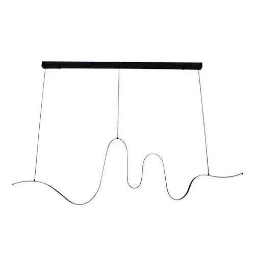 Izna Abstract LED Pendant Light - Sand Black