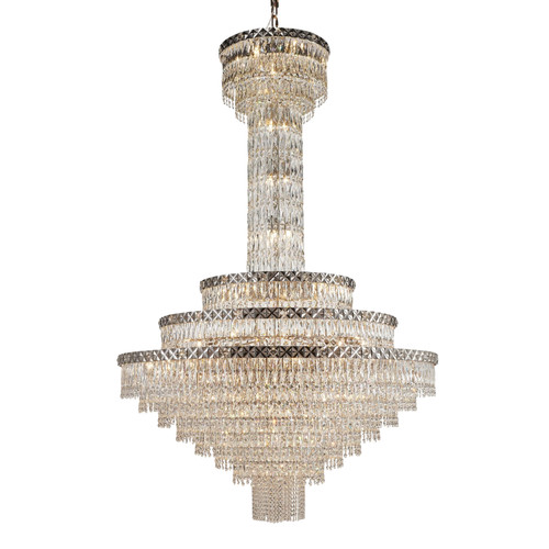 Zellan K9 Crystal Multi-Layer Chandelier - Shallow Gold