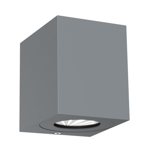 Canto Kubi Grey Up and Down Square Wall Light