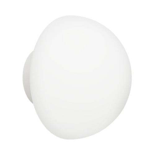 Dome Deco IP44 Glass Wall Light - White
