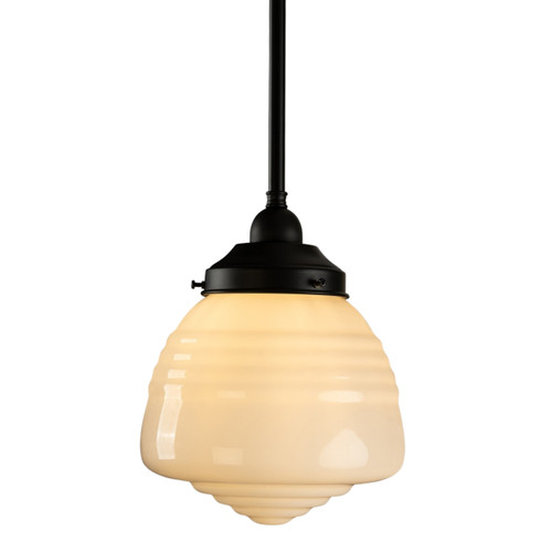 Domec Gloss Opal Glass Rod Pendant - Patina