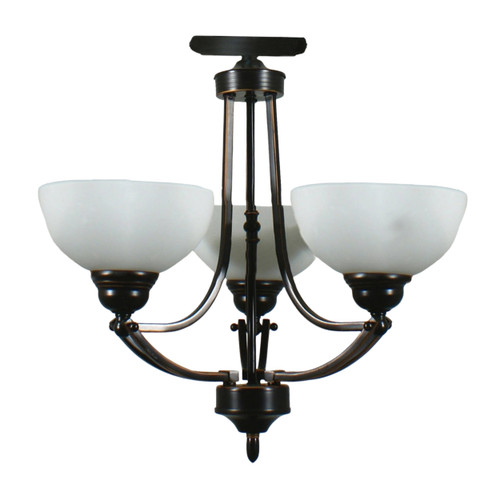 Houston 3 Light Bronze Close to Ceiling Light