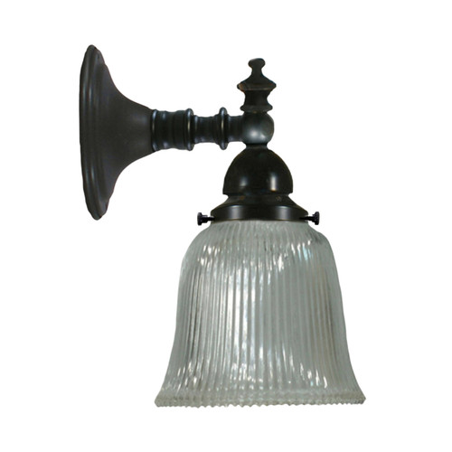 Koscina Bell Clear Glass Wall Light - Patina