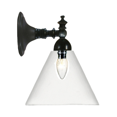Koscina Cone Clear Glass Wall Light - Patina