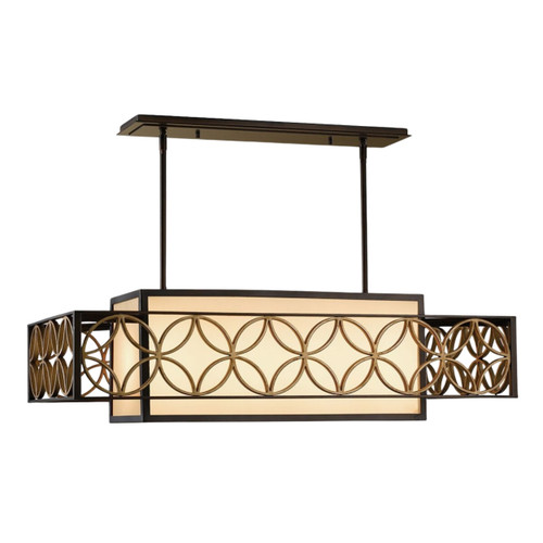 Remy Parisienne Gold Decorative Rectangle Chandelier
