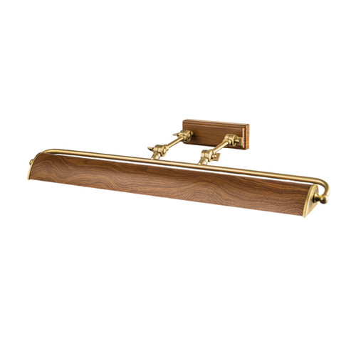Winchfield Gallery Picture Wall Light - Oak & Brass