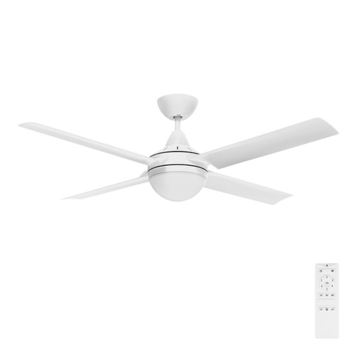 Cairns 48 DC Ceiling Fan with B22 Light - White